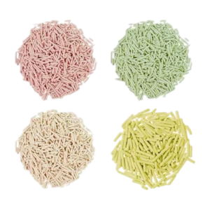 Colorful Scented Tofu Cat Litter Variants in Red Green Yellow  Customizable Choices by Isemipet