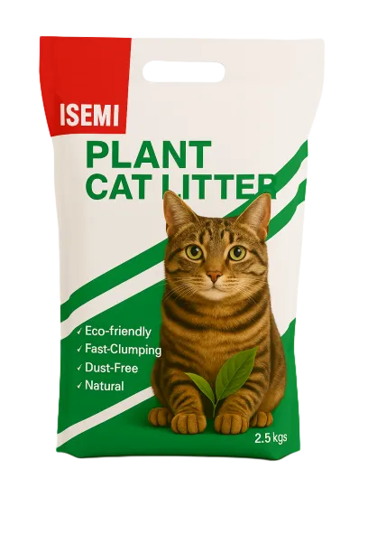 Ecofriendly Plantbased Cat Litter in Classic Diecut Handle Bag by Isemipet Isemipet