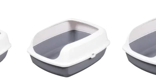 Side by side Display of Three Different Size Cat Litter Boxes